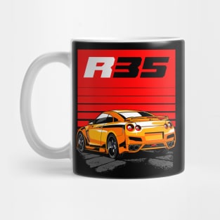 Nissan GTR 35 Orange Mug